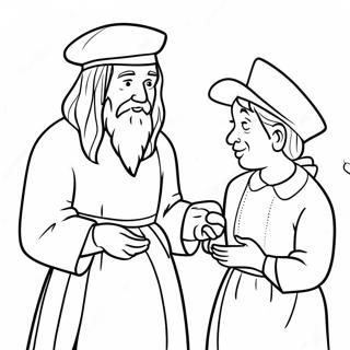 Pilgrims Coloring Page 33141-17387