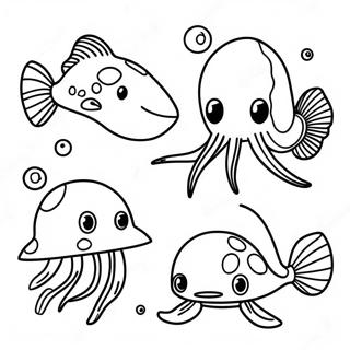 Cute Subnautica Creatures Coloring Page 33152-17398