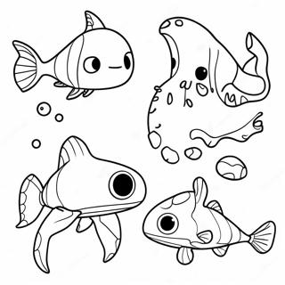 Cute Subnautica Creatures Coloring Page 33152-17399