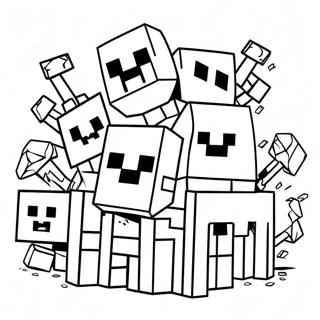 Minecraft Mutant Mobs Coloring Page 33161-17402