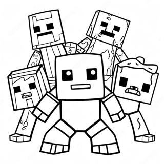 Minecraft Mutant Mobs Coloring Page 33161-17404