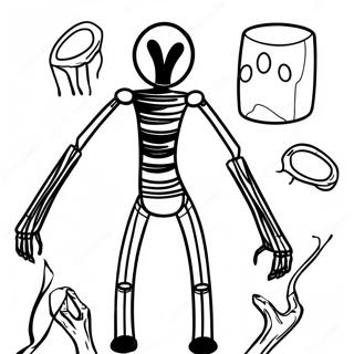 Creepy Mutant Enderman Coloring Page 33162-17406