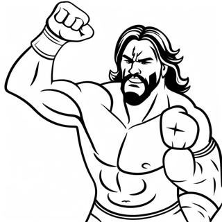 Dynamic Wwe Wrestlers Coloring Page 33182-17421