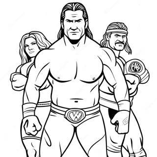 Dynamic Wwe Wrestlers Coloring Page 33182-17422