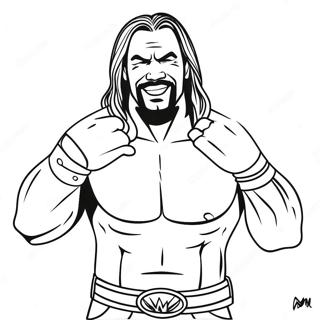 Dynamic Wwe Wrestlers Coloring Page 33182-17423