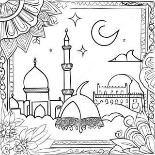 Eid Celebration Coloring Page 3319-2700