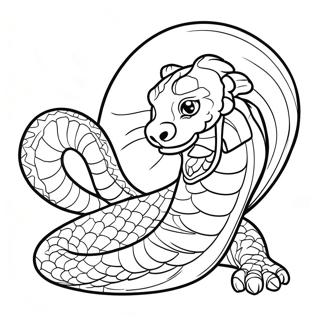 Obanai Iguro With Serpent Pet Coloring Page 33202-17437