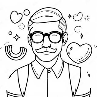 Hipster Aesthetic Coloring Pages