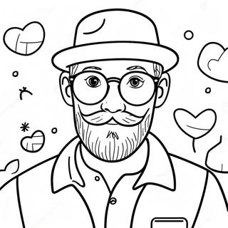 Hipster Aesthetic Coloring Page 33241-17467