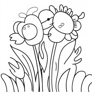 Spring Flowers Coloring Page 3329-2707