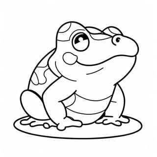 Cute Cartoon Toad Coloring Page 332-270