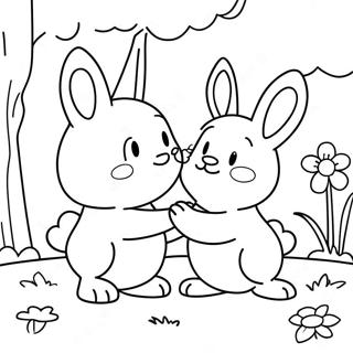 Max And Ruby Playing In The Garden Coloring Page 33312-17527