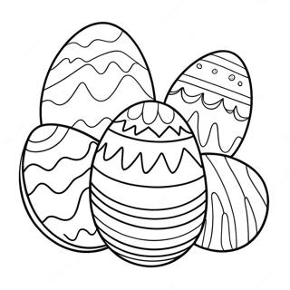 Colorful Easter Eggs Coloring Page 33322-17533