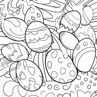 Colorful Easter Eggs Coloring Page 33322-17535