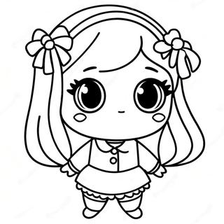 Chibi Girl Coloring Page 33331-17539