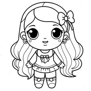 Chibi Girl Coloring Page 33331-17540