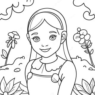 Emma In A Magical Garden Coloring Page 33392-17590