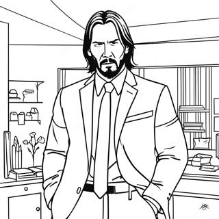 John Wick Coloring Page 33401-17594