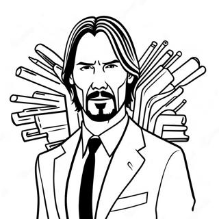 John Wick Coloring Page 33401-17595