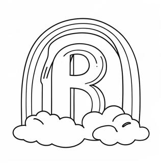 Rainbow Letter R Coloring Page 3340-2720