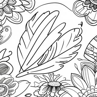 Turkey Feather Coloring Page 33411-17603