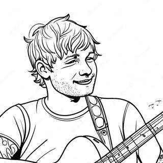 Ed Sheeran Coloring Pages