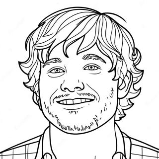 Ed Sheeran Coloring Page 33421-17611