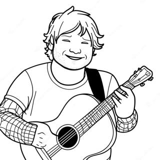 Ed Sheeran Coloring Page 33421-17612