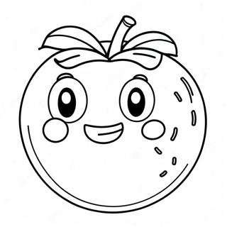 Cute Tomato Character Coloring Page 33492-17671