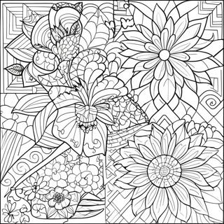 Quilt Patterns Coloring Page 3349-2723