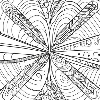 Colorful Arrow Patterns Coloring Page 33502-17679