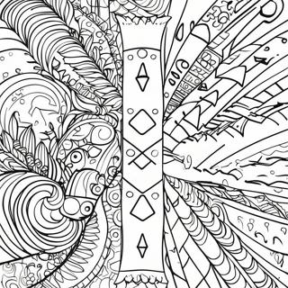 Colorful Arrow Patterns Coloring Page 33502-17680