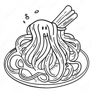 Delicious Spaghetti Coloring Page 33512-17688