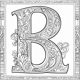 Elegant Alphabet Designs Coloring Page 33522-17695