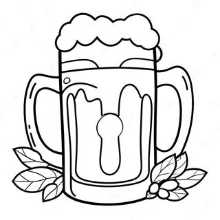 Fun Oktoberfest Beer Mug Coloring Page 33532-17701