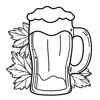 Fun Oktoberfest Beer Mug Coloring Page 33532-17702