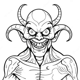 Creepy Ink Demon Coloring Page 33542-17709