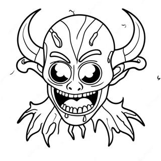 Creepy Ink Demon Coloring Page 33542-17710