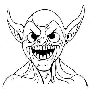 Creepy Ink Demon Coloring Page 33542-17711