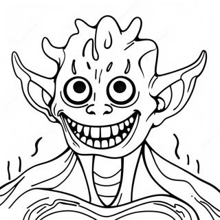 Creepy Ink Demon Coloring Page 33542-17712