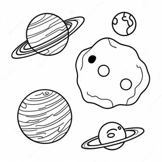 Colorful Planetary System Coloring Page 33602-17758