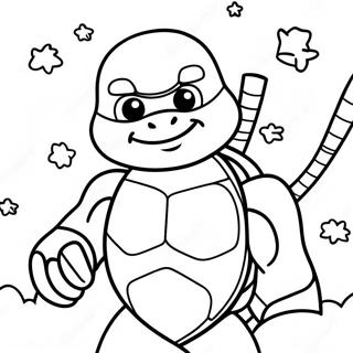 Ninja Turtle Christmas Coloring Page 33621-17770