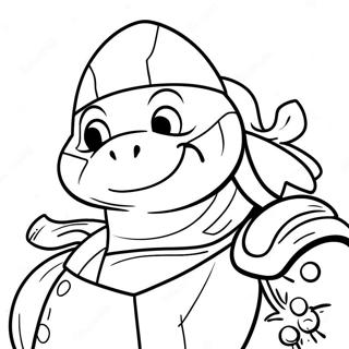 Ninja Turtle Christmas Coloring Page 33621-17771