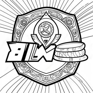 Wwe Championship Banner Coloring Page 33632-17782