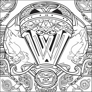 Wwe Championship Banner Coloring Page 33632-17784