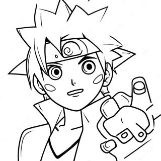 Minato With Rasengan Coloring Page 33682-17823