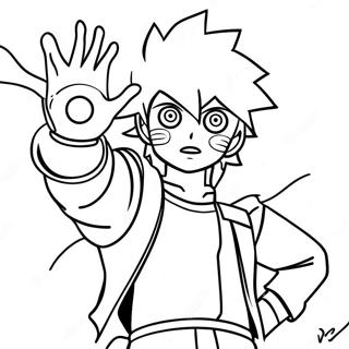 Minato With Rasengan Coloring Page 33682-17824