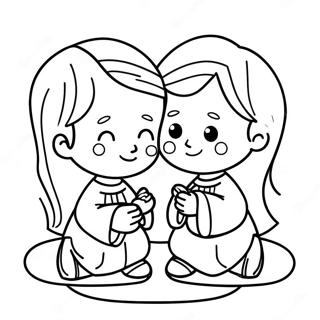 Religious Precious Moments Coloring Pages