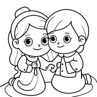 Religious Precious Moments Coloring Page 33691-17828