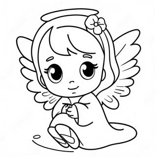 Precious Moments Angel Coloring Page 33692-17829